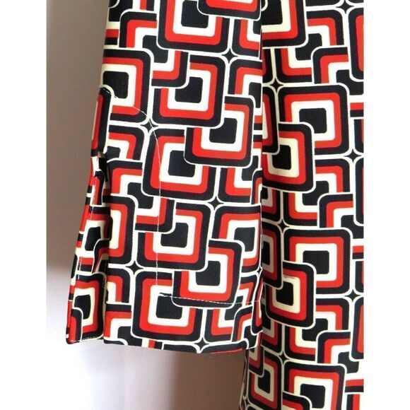 jude Connally Geo Print Michelle Sheath Dress S - Picture 4 of 7